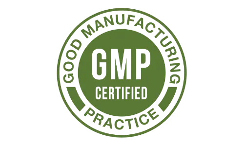 Lymphatic Tonic GMP Certified logo indicating that the product meets Good Manufacturing Practice standards for quality and safety.